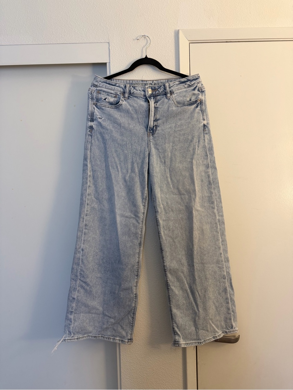 American Eagle Outfitters Light Blue Wide Leg Jeans